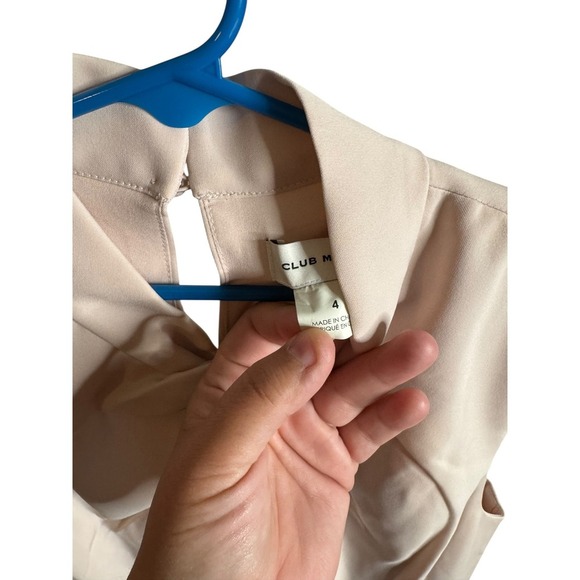 Club Monaco SleevelessTwist Neck Dress Pink Rose Size 4 Career Classy Minimalist - Picture 3 of 11